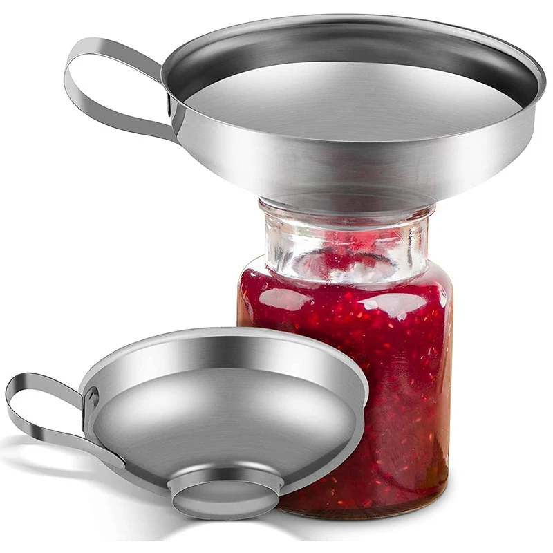 Kitchen Gadgets Popular - Zeer populaire 2-delige roestvrijstalen brede mond