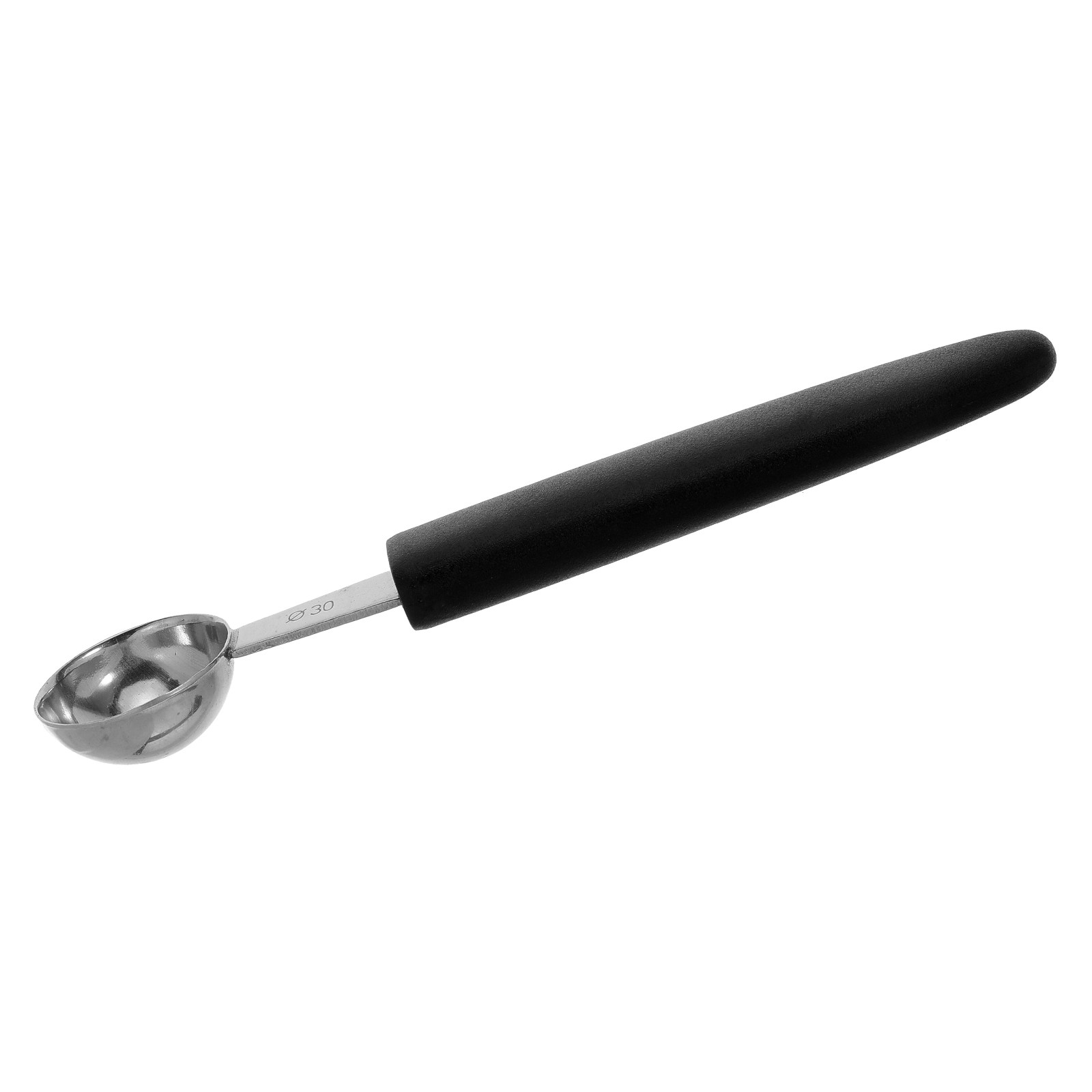Kitchen Gadgets Usa - Roestvrijstalen meloontjeper/fruitlepel 30 mm, stevig keukengereedschap