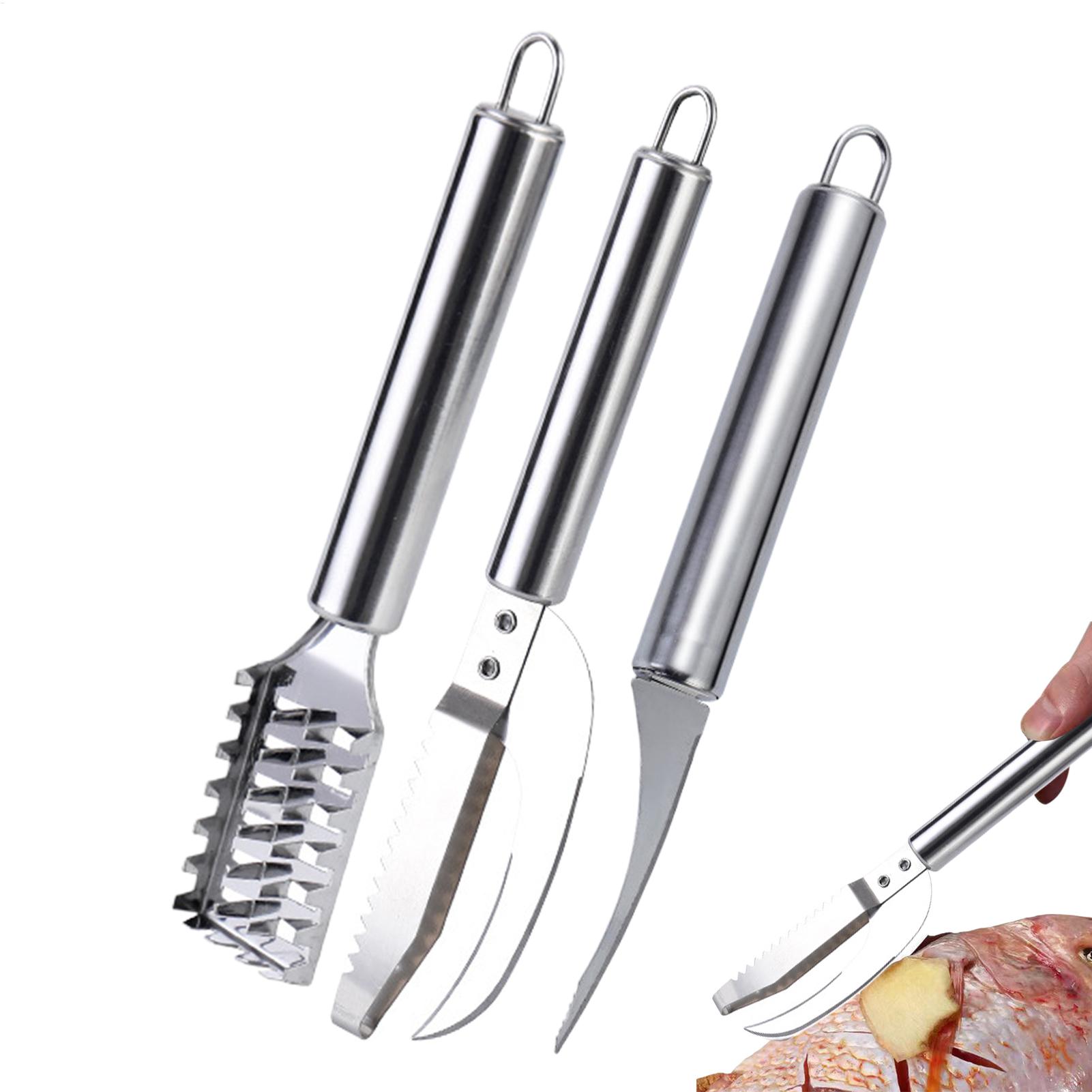 Kitchen Gadgets For Seniors - Vis-schubbenverwijderaar mes garnalenreiniger roestvrij staal schilferverwijderaar