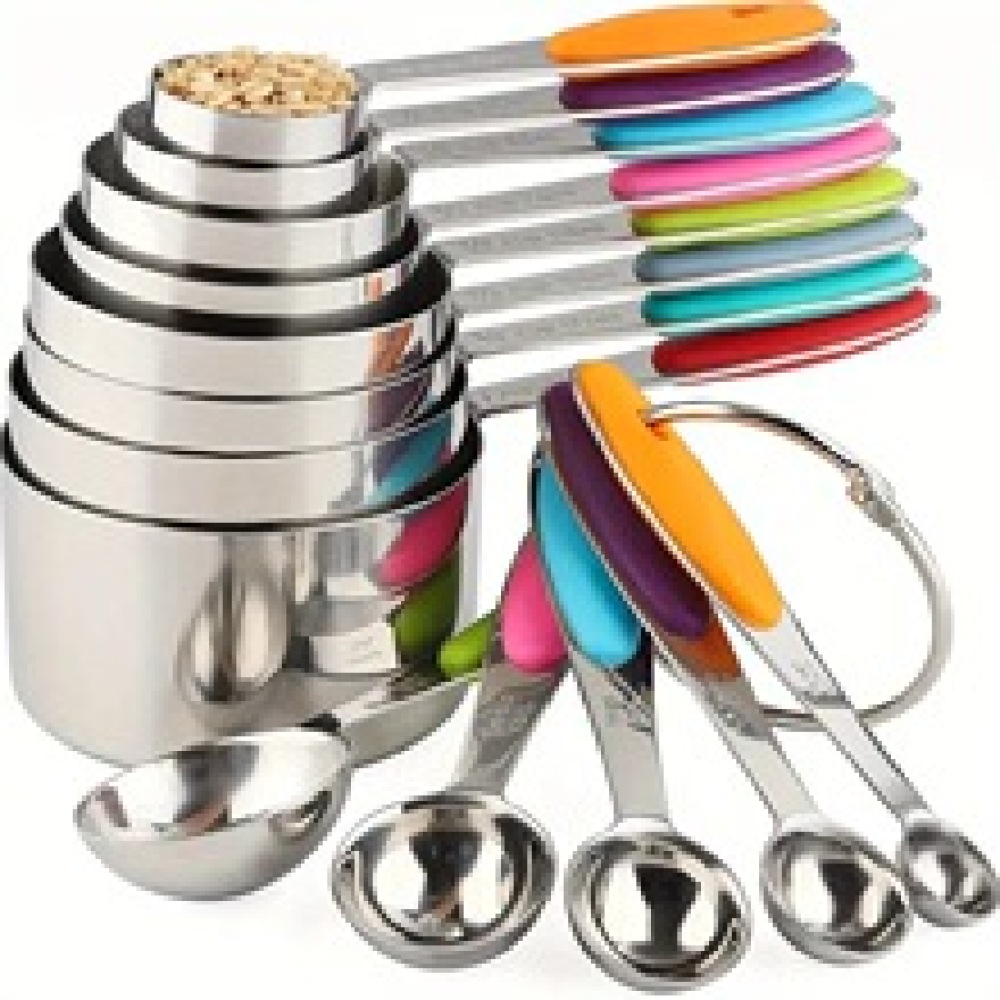 Kitchen Gadgets I Need - Professionele keukenmeetset van roestvrij staal, kopjes,