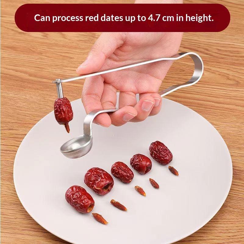 Kitchen Gadgets Usa - RVS dadelontpitter, rode zaadverwijderaar, keukenhulp voor
