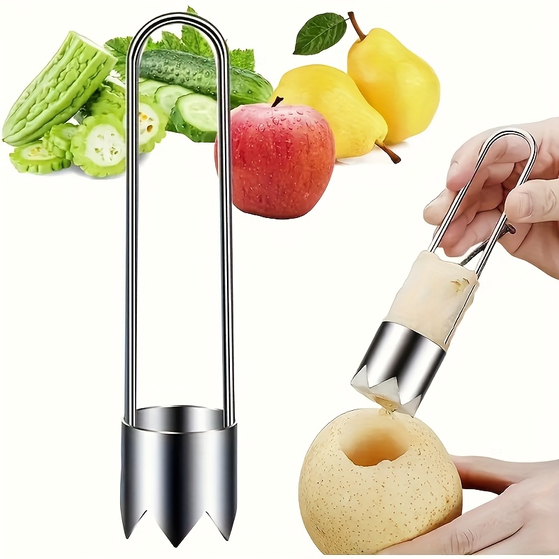 Kitchen Gadgets For Seniors - Roestvrijstalen fruit- en groentepitverwijderaar, paprika-zaadverwijderaar, appel-
