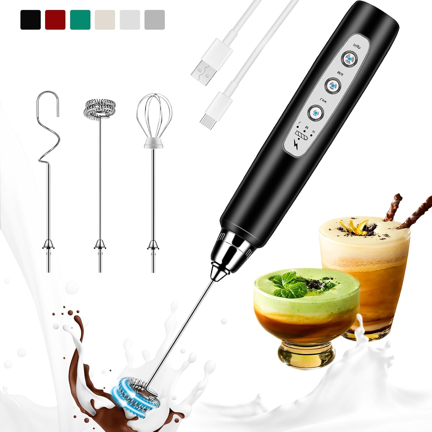 Oplaadbare melkopschuimer, dra - Milk Frother recensie en prijs